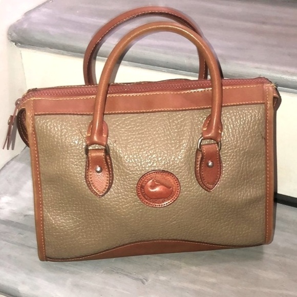 Dooney & Bourke Vintage Leather Purse brown and Olive green - Picture 1 of 9